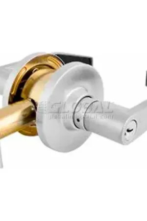 Genuine Master Lock® Commercial Cylindrical Lockset Lever, Classroom, Brushed Chrome