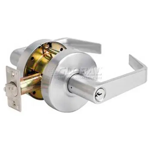 In Demand Master Lock® Heavy Duty Storeroom Lever W/BumpStop, Brushed Chrome