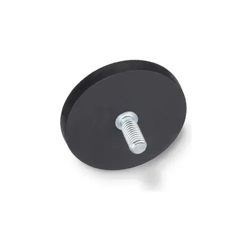 Affordable Retaining Magnet Assembly w/ Threaded Stud and Rubber Jacket - .87" Dia. Zinc Plated Steel