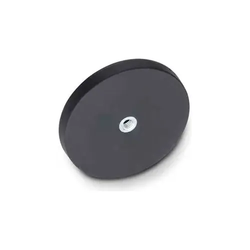 Cheap Retaining Magnet Assembly w/ Internal Thread and Rubber Jacket - 1.69" Dia. Zinc Plated Steel