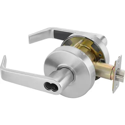 Popular Yale® Cylindrical Lockset Storeroom, Grade 2, AU Handle, SFIC Core, Less Cylinder