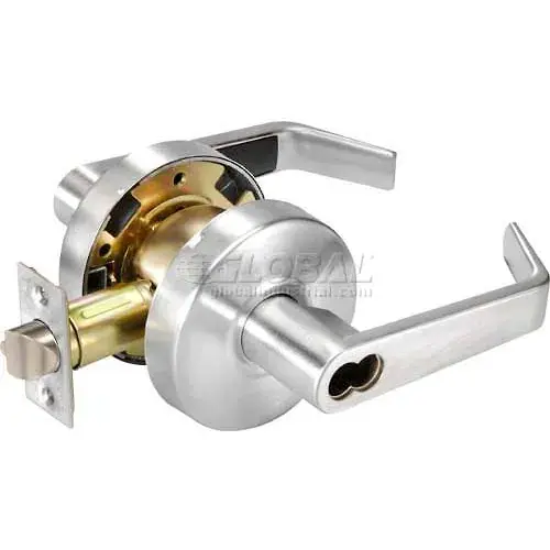 Must Have Yale® Cylindrical Lockset Entrance, Grade 2, AU Handle, SFIC Core, Less Cylinder