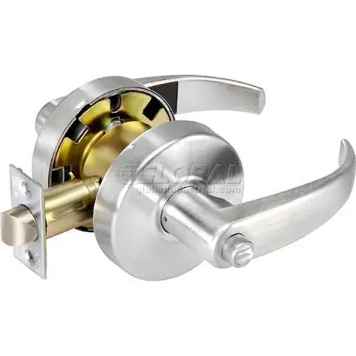 Yale® Cylindrical Lockset Privacy, Grade 2, PB Handle Fan Favorite