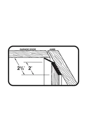 Best Choice M-D Dual Vinyl Garage Door Seal for Top & Sides, 87700, White, 9‘ Long