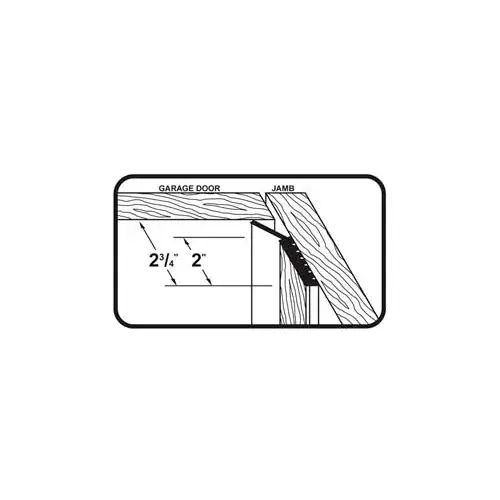 Best Choice M-D Dual Vinyl Garage Door Seal for Top & Sides, 87700, White, 9‘ Long