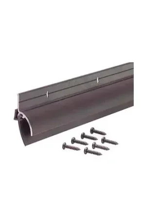 Final Sale M-D Door Sweep W/Drip Cap & Vinyl Insert, 68734, Bronze, 36"