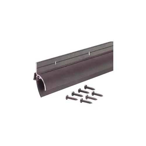 Final Sale M-D Door Sweep W/Drip Cap & Vinyl Insert, 68734, Bronze, 36"