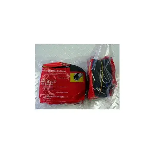 Fan Favorite M-D Replacement Vinyl for Universal Garage Door Bottom, 08462, Black, 18‘ Long for Double GarageDoor