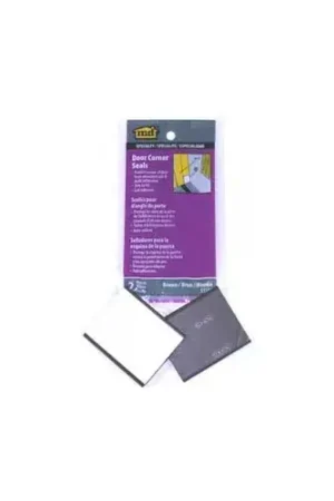 Special Offer M-D Door Corner Seals, 51501, Brown, 3"W x 5"L