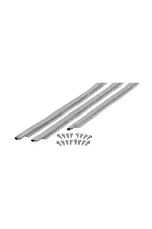 M-D Universal Door Jamb Weatherstrip 3 Piece Kit, 01073, Silver, includes hardware for install New Arrival