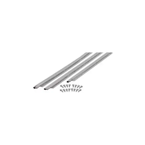 M-D Universal Door Jamb Weatherstrip 3 Piece Kit, 01073, Silver, includes hardware for install New Arrival