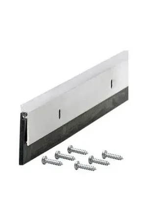 Grab Now M-D Commercial Grade Door Sweep W/EPDM Rubber Insert, 69604, Silver, 48"