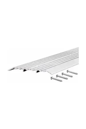 Fresh Stock M-D Heavy Duty Fluted Top Threshold, 11619, 36", Silver
