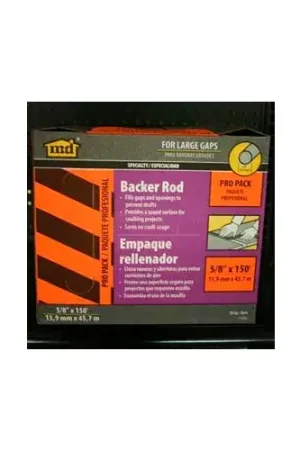 Free Returns M-D Backer Rod Pro Pack, 71552, Gray, 5/8" x 150‘