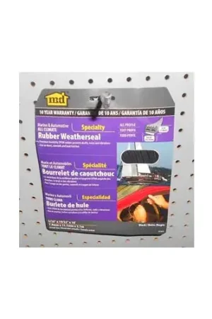 M-D All Climate Auto & Marine Weatherstrip 01033 Black All Profile 17‘L x 19/32"W x 5/16"TK Genuine