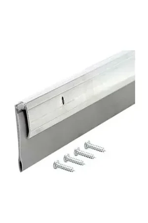 Hot Deal M-D Deluxe Aluminum & Vinyl Door Sweep, 05413, Silver, 48"