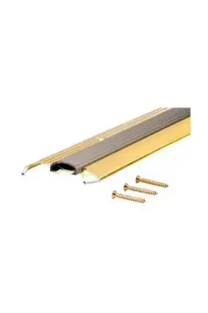 Budget M-D Premium Low Threshold W/Vinyl Seal, 09043, 36", Brite Gold