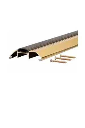 Holiday Sale M-D Deluxe Low Threshold W/Vinyl Seal, 09159, 72", Brite Gold