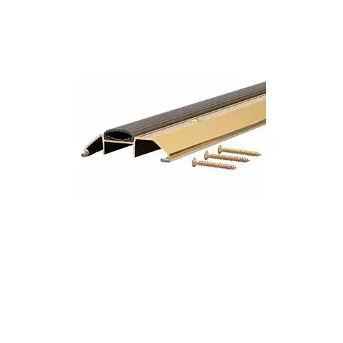 Holiday Sale M-D Deluxe Low Threshold W/Vinyl Seal, 09159, 72", Brite Gold