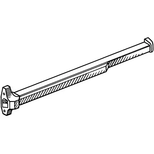 Professional Grade UL Panic Bolt For 3‘ Door - Aluminum