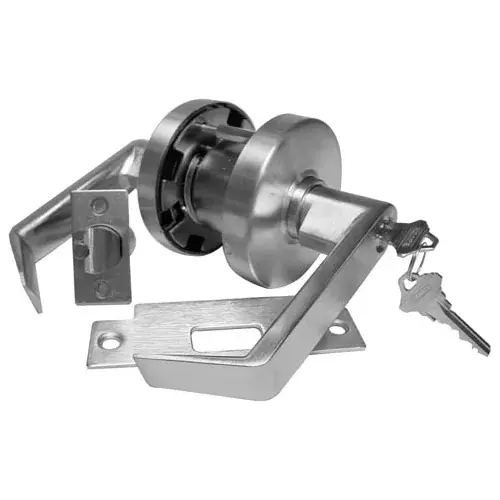 Leverset W/ Single Step Roses Privacy Lock - Dull Chrome - Pkg Qty 2 Time-Limited