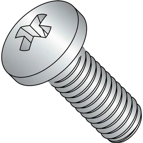 Flash Sale 10-24X5/8 Phillips Pan Machine Screw Fully Threaded 18 8 Stainless Steel, Pkg of 3000