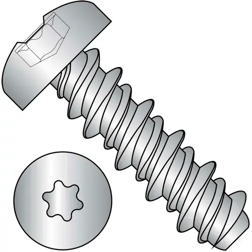6 x 1/2 5HD Six Lobe Pan High Low Screw Fully Threaded 410 Stainless Steel - Pkg of 5000 Trending