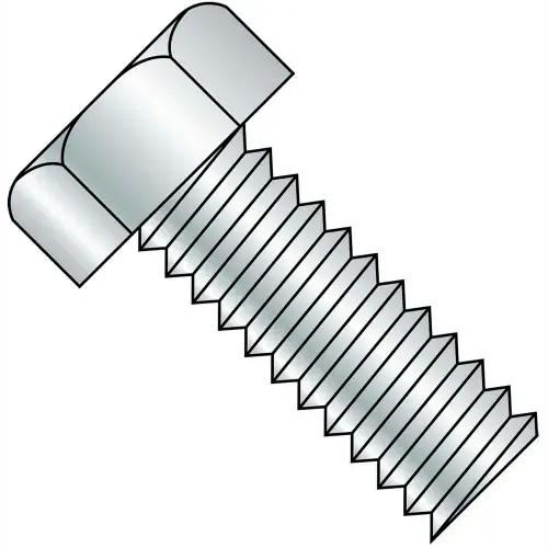 Save Now 3/8-16X1 Unslotted Indented Hex Head Machine Screw Fully Threaded Zinc, Pkg of 750