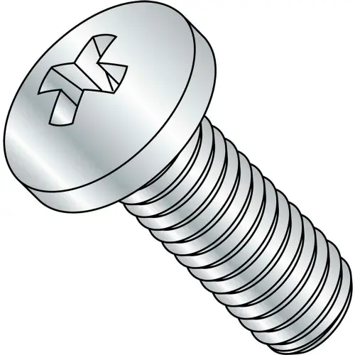 M6-1.0X50 Din 7985 A Metric Phillips Pan Machine Screw Zinc, Pkg of 500 Last Chance