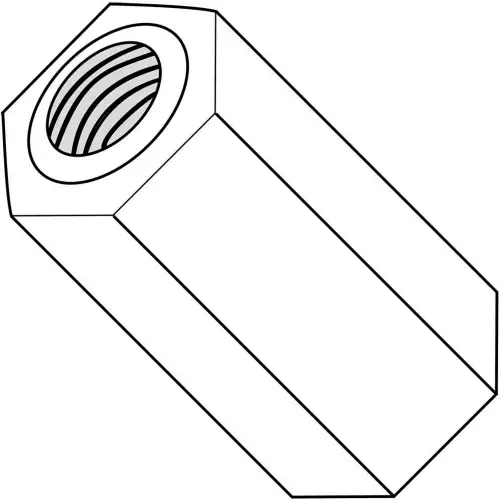 Direct From Factory 4-40 x 9/16 One Quarter Hex Female Standoff - Nylon - Pkg of 1000