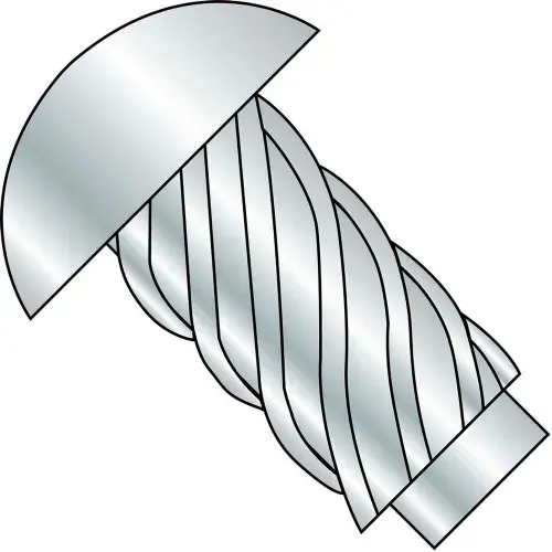 Get Yours 10 x 1/2 Round Head Type U Drive Screw Zinc Bake - Pkg of 8000