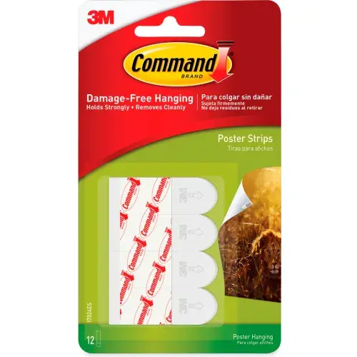 Big Sale 3M Command™ Poster Strips, White, 12/Pack