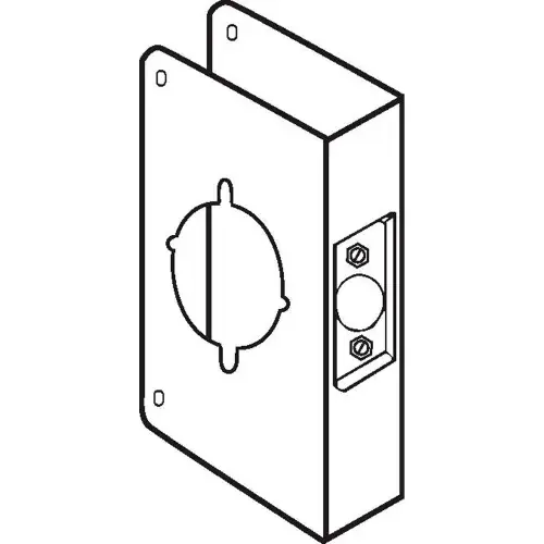 Best Seller Don Jo 5K-CW-S Wrap Around For Installing the Marks Levers, 2-3/4"Backset, Stainless Steel