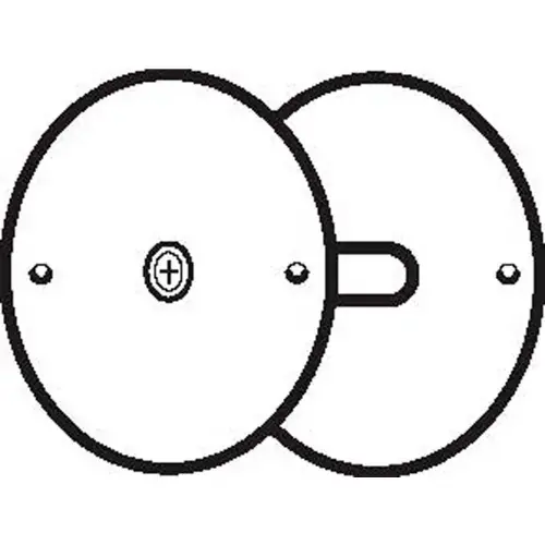 Don Jo BF 135-CP Hole Filler Plate, 3-3/4"Dia, Chrome Plated - Pkg Qty 10 Latest
