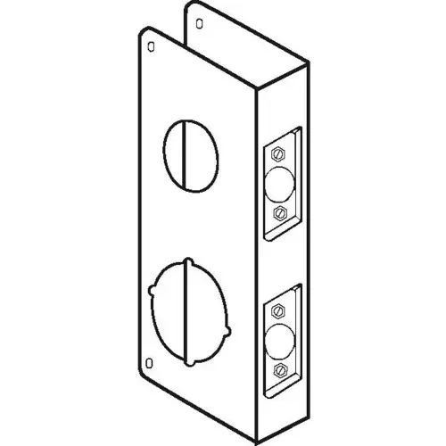 One Day Deal Don Jo 484-CW-10B Wrap Around For Dbl Lk Combo W/ 1-1/2"Top&2-1/8"Bottom Holes W/4"Centers, ORB - Pkg Qty 10