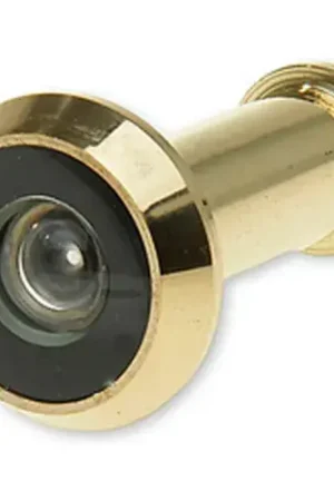 Shop Now Don Jo DV 180-605 Door Viewer, 180°, 9/16"Installation Hole, Polish Brass - Pkg Qty 10