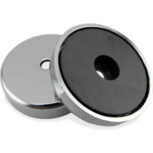 Master Magnetics Ceramic Round Base Magnet RB50CBX - 25 Lbs. Pull - Pkg Qty 25 In Demand