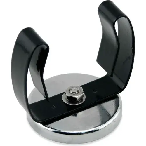 Master Magnetics Ceramic Clip-It Magnet RB50BVCC w/Attached Black Clip 35 Lbs. Pull Chrome Plating Reduced Price