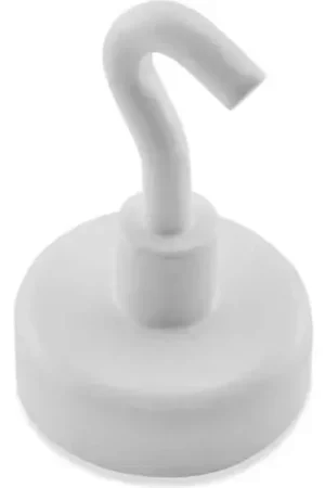 Hot Picks Master Magnetics Ceramic Magnetic Hook MHHH9BX - 9 Lbs. Pull White Enamel Paint - Pkg Qty 25