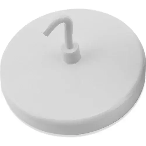 Master Magnetics Ceramic Magnetic Hook MHHH55 - 55 Lbs. Pull White Enamel Paint - Pkg Qty 25 Low Price