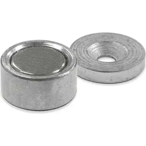 Master Magnetics Neodymium Latch Magnet NMLKIT2 - 6 Lbs. Pull Nickel - Chrome Plating - Pkg Qty 25 New Release