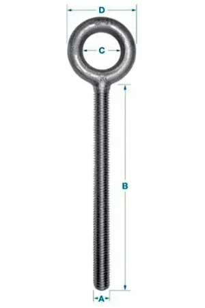 Factory Price Ken Forging K2005-6 - Carbon Eyebolt - Plain Pattern - 1/2-13 - 6" Shank - Made In USA