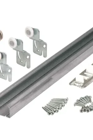 Top Pick Primeline Products 161793 Bi-Pass Closet Track Kit, 72" 2 Door Hardware Pk