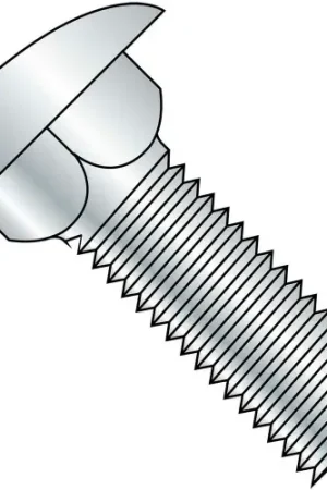 Carriage Bolt - 10-24 x 1-3/4" - Round Head - Steel - Zinc CR+3 - Grade A - FT - A307, Pack of 125 Super Sale
