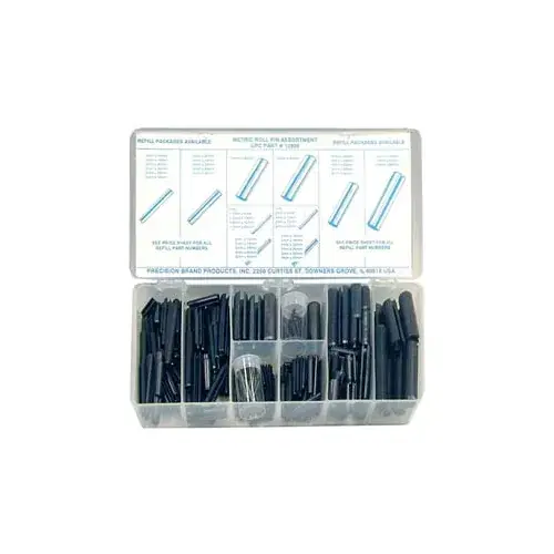 Authentic 287 Piece Metric Roll Pin Assortment - Made In USA