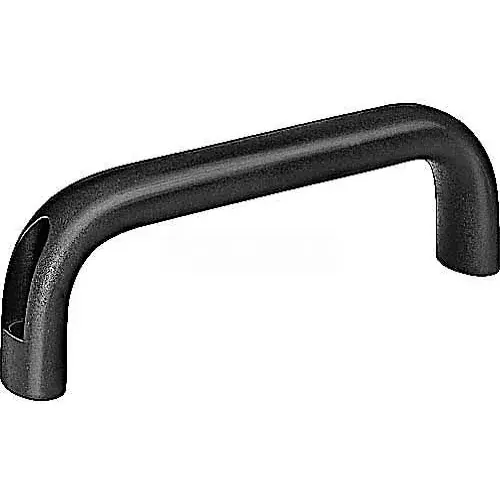 J.W. Winco Aluminum Cabinet U-Handle - 7.01" L x 1.02" Dia Black Final Sale