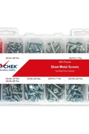 Sheet Metal Screw Assortment 365 Piece Price Drop