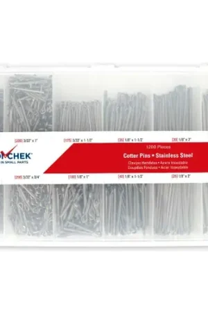 Weekend Sale Cotter Pin Assortment Stainless Steel Plain 1200 Piece