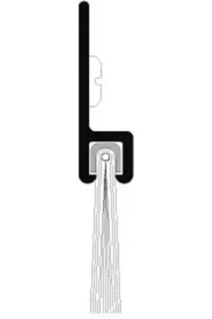 Pemko Aluminum Meeting Stile W/ Nylon Insert 84"L x 1-1/2"W, Clear Anodized Aluminum - Pkg Qty 3 Top Pick
