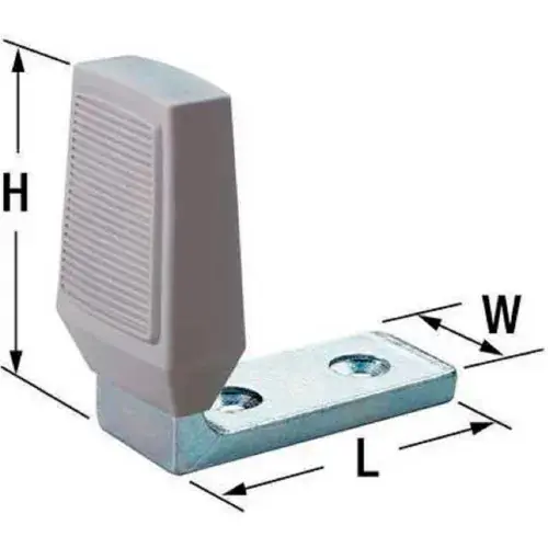 Rockwood Angle Door Stop Hinge Pin Stop, 1-7/8"Dia, Satin Chrome - Pkg Qty 10 Reduced Price
